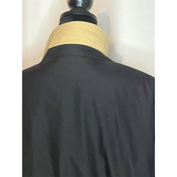 Ralph Lauren Men's Black Bomber Jacket 2XL Plaid Lining Casual Zip - Picture 5 of 11